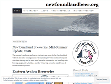 Tablet Screenshot of newfoundlandbeer.org